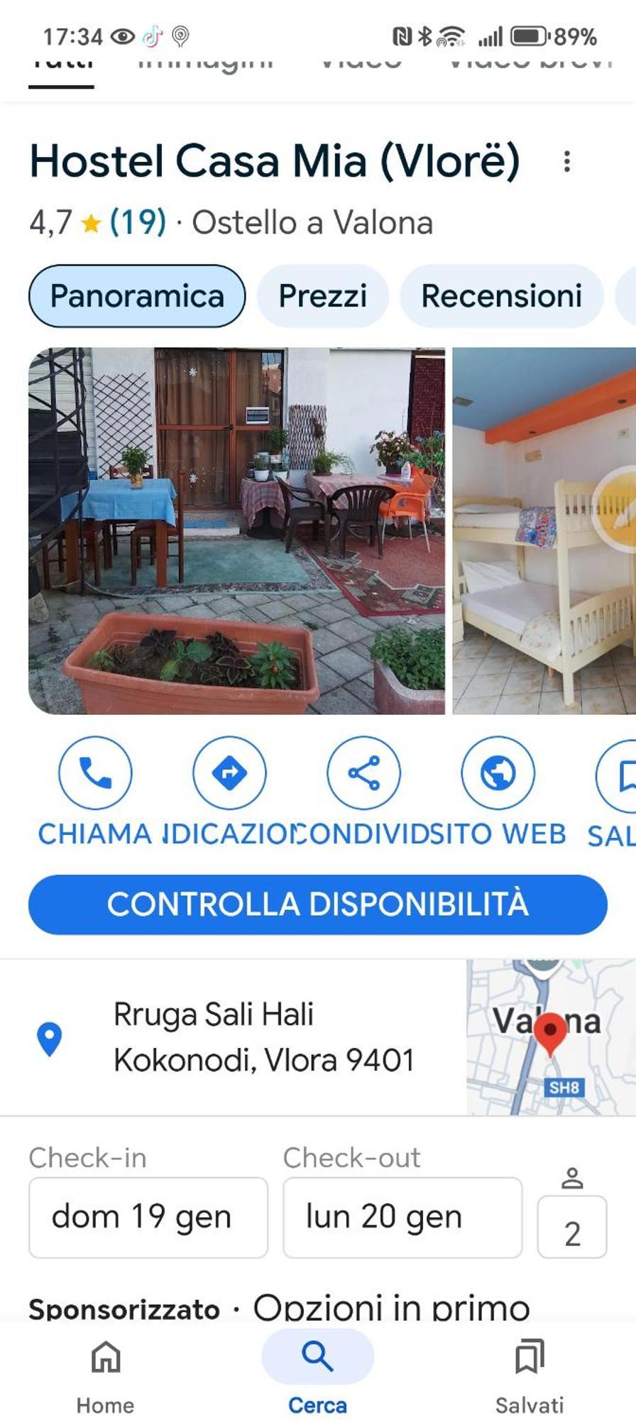 Casa Mia Hostel Vlorë Δωμάτιο φωτογραφία